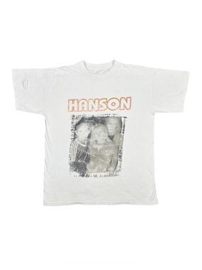 Vintage 1997 HANSON MmmBop THRASHED Crew Neck Tee